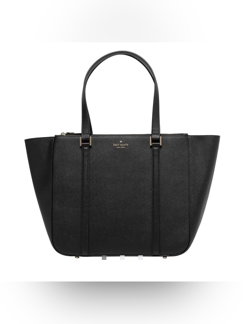 Kate spade newbury lane black briar leather tote bag